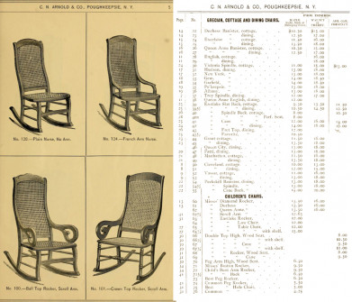 Illustrated Catalog of Chairs from C.N. Arnold & Co.